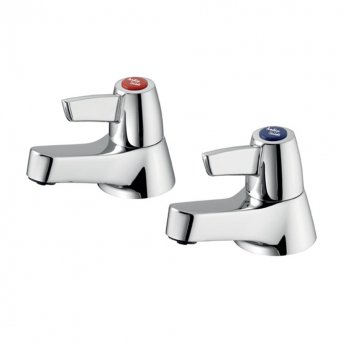 Armitage Shanks Sandringham 21 Lever Head Bath Taps Pair - Chrome