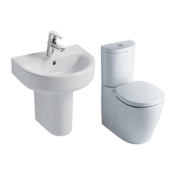 Ideal Standard Concept Bathroom Cloakroom Suite Close 1 Tap Basin White