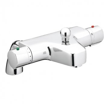 JTP Thermostatic Bath Shower Mixer Tap Pillar Mounted - Chrome