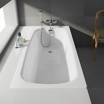Roca Contesa Single Ended Steel Bath - 1700mm x 700mm - 2 Tap Hole